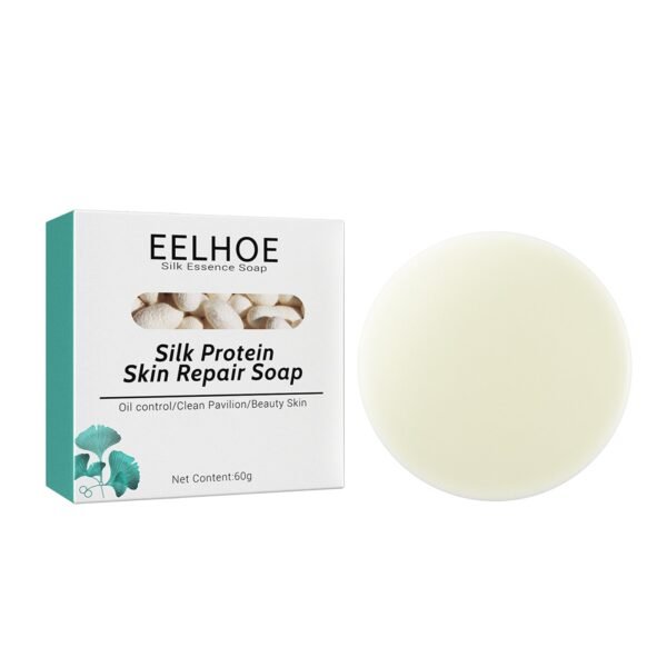 Silk And Goat Milk Handmade Soap, Deep Clean And Repair Skin Moisturizing And Tender Silk And Goat Milk Cleansing Soap