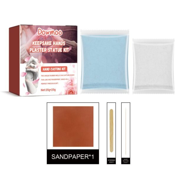 Dowmoo Hand Casting Kit. Three-Dimensional Hand Model Plaster Clone Model Homemade Commemorative Gift Crafts
