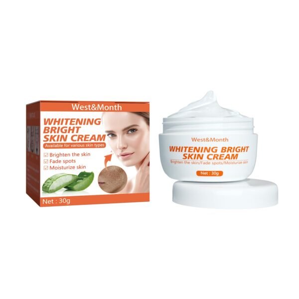 Whitening Bright Skin Cream, Lighten Face Spots Melanin Brightening Moisturizing Skin Beauty Cream