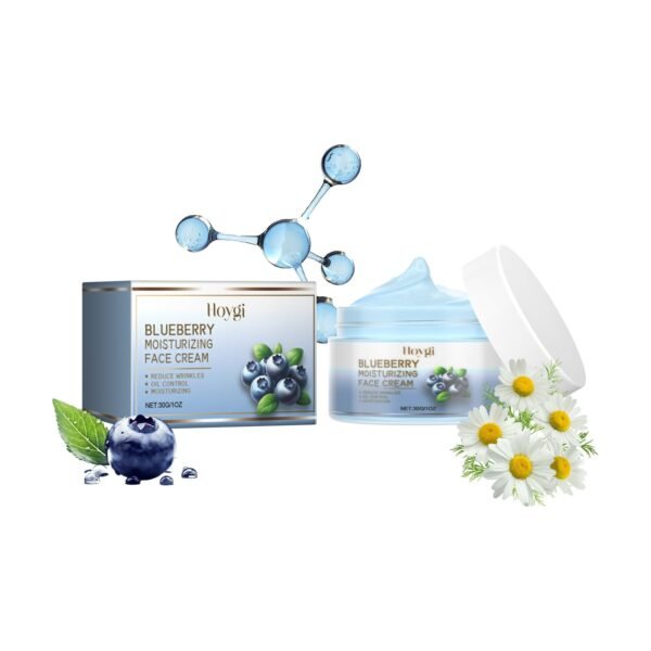HOYGI Blueberry Facial Care Facial Skin Deep Cleansing Anti-Wrinkle Skin Care Essence Beauty Brightening Cream