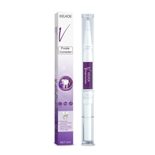 V34 Purple Dental Pen Oral Cleaning, Removing Stains And Brightening Teeth Oral Care Dental Pen