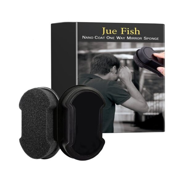 Nano Coat One Way Mirror Sponge, Car Windshield Bathroom Office Floor-To-Ceiling Window Glass Nanosponge Wipe