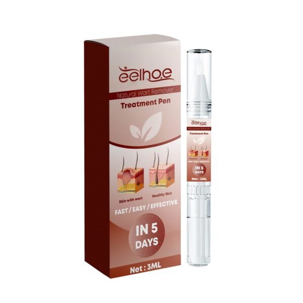 Wart Removal Pen, Deep Clean Nevus Flesh Granules Repair Smooth Facial Skin Body Care Anti-Wart Pen