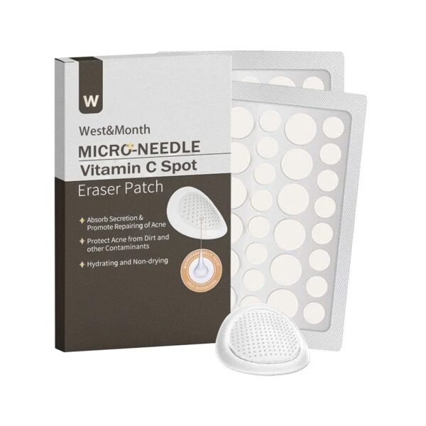 Micro-needle Vita C Spot Eraser Patch, Fade Spots Acne Print Blemishes Cover Spots Repair Patch