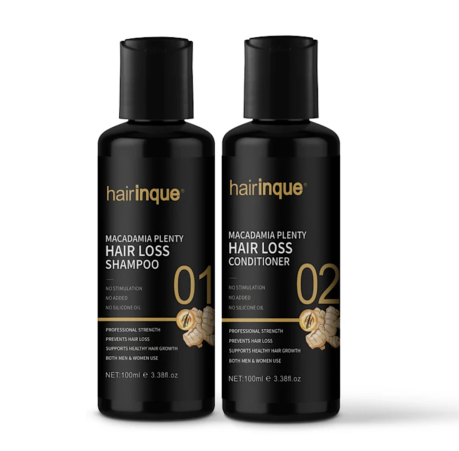 HairinqueMacadamiaAntiHairLossShampooandConditioner100mlDuo