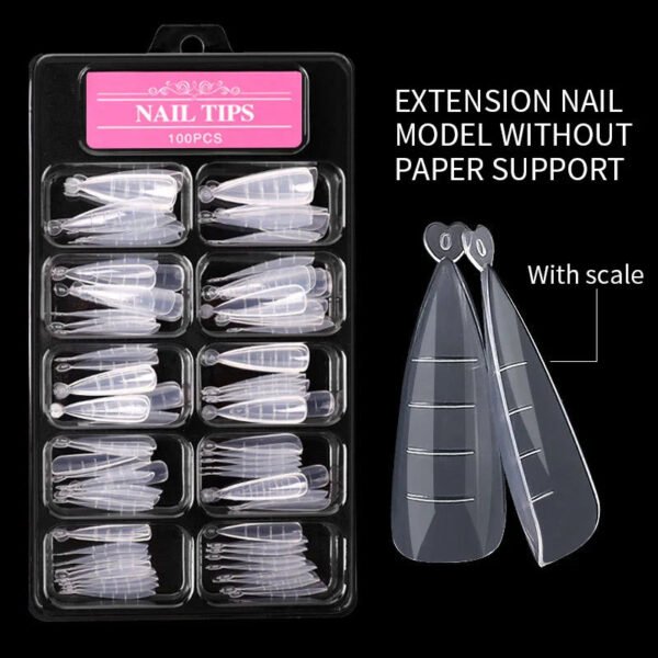 100Pcs Full Cover Nail Tips
