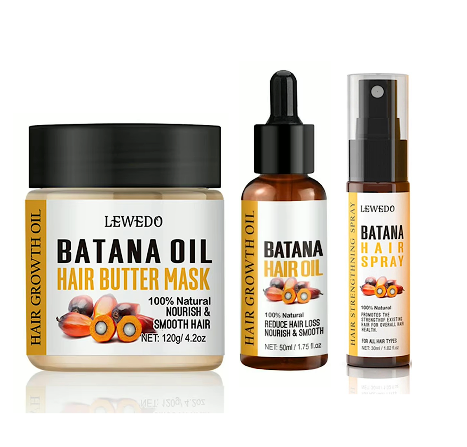 LewedoBatanaOilHairButterMaskandHairOil_BatanaHairSpray_3pc