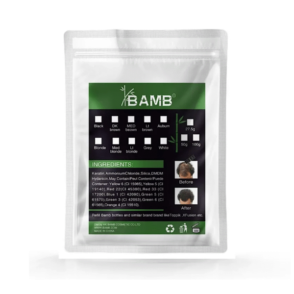 Premium Keratin Hair building Fibers Covers Hair Loss 100g