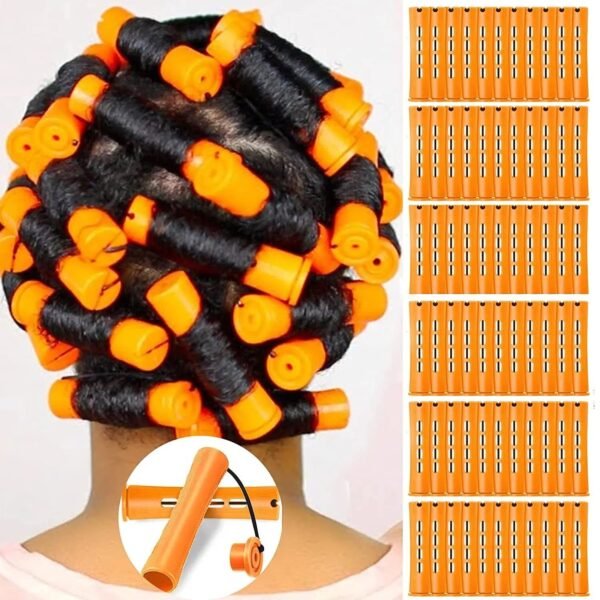 10Pcs Heatless Hair Curling Rods