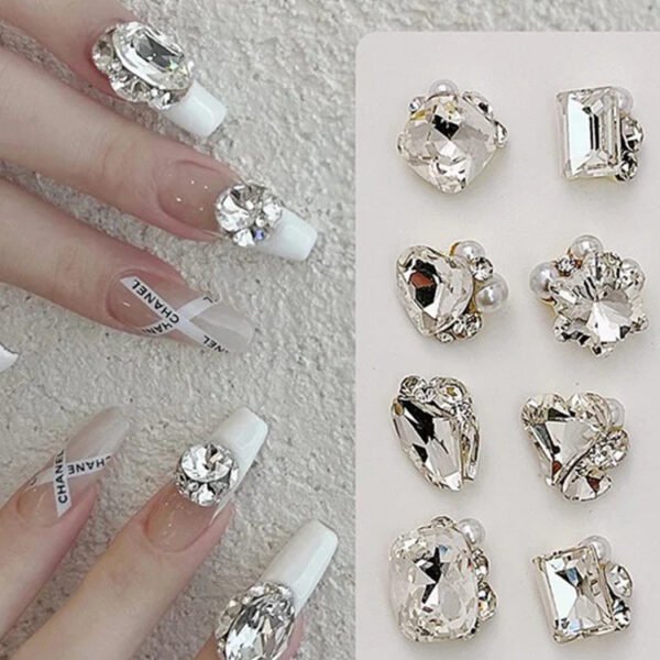 Heart & Irregular Nail Rhinestones