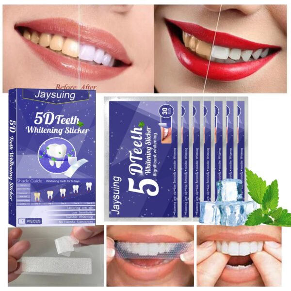 5D Teeth Whitening Strips Gel