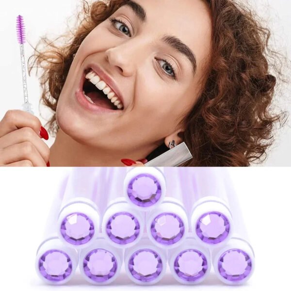 10Pcs Reusable Eyelash Brush Set