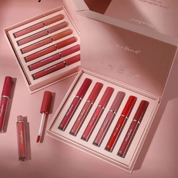 6-Color Waterproof Lip Gloss Set